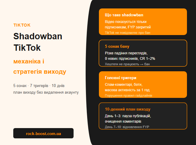 Shadowban у TikTok: чому падає охоплення і як вийти з обмеження за 10 днів