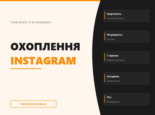 Впали охоплення в Instagram: знаходимо і виправляємо причину 